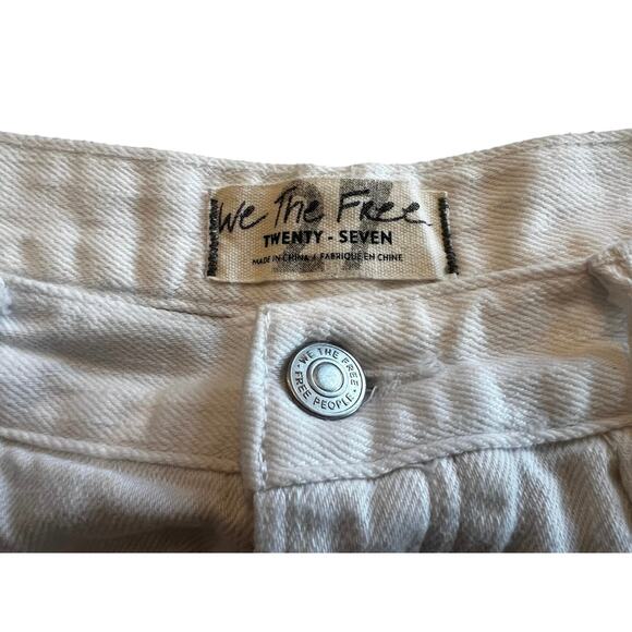 We The Free by Free People White Cut-Off Denim Shorts – Size‎ 27 - Picture 4 of 9